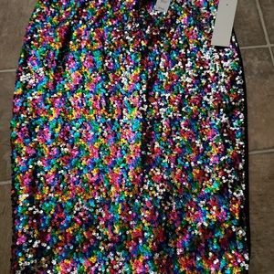 Sequin Pencil Skirt, M
